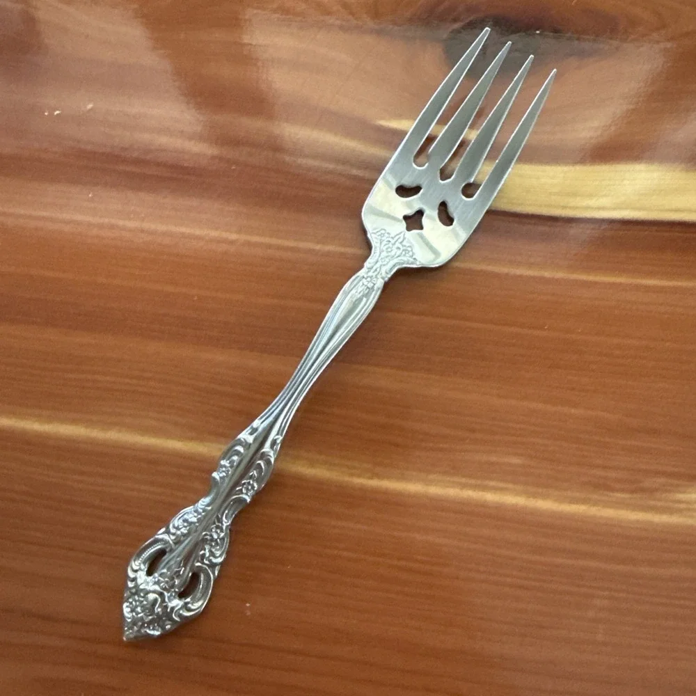 Oneida Michelangelo CUBE Stainless Steel Flatware Salad Forks Set Of 2